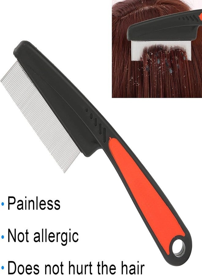 Agirav Flea Lice Comb, Stainless Steel Dog Cat Grooming Combs with Rounded Teeth, Double Sided Professional Pet Tear Stain Remover, Dematting Tool for Small, Medium & Large Pets(COLOR MAY VARY) - Image 3